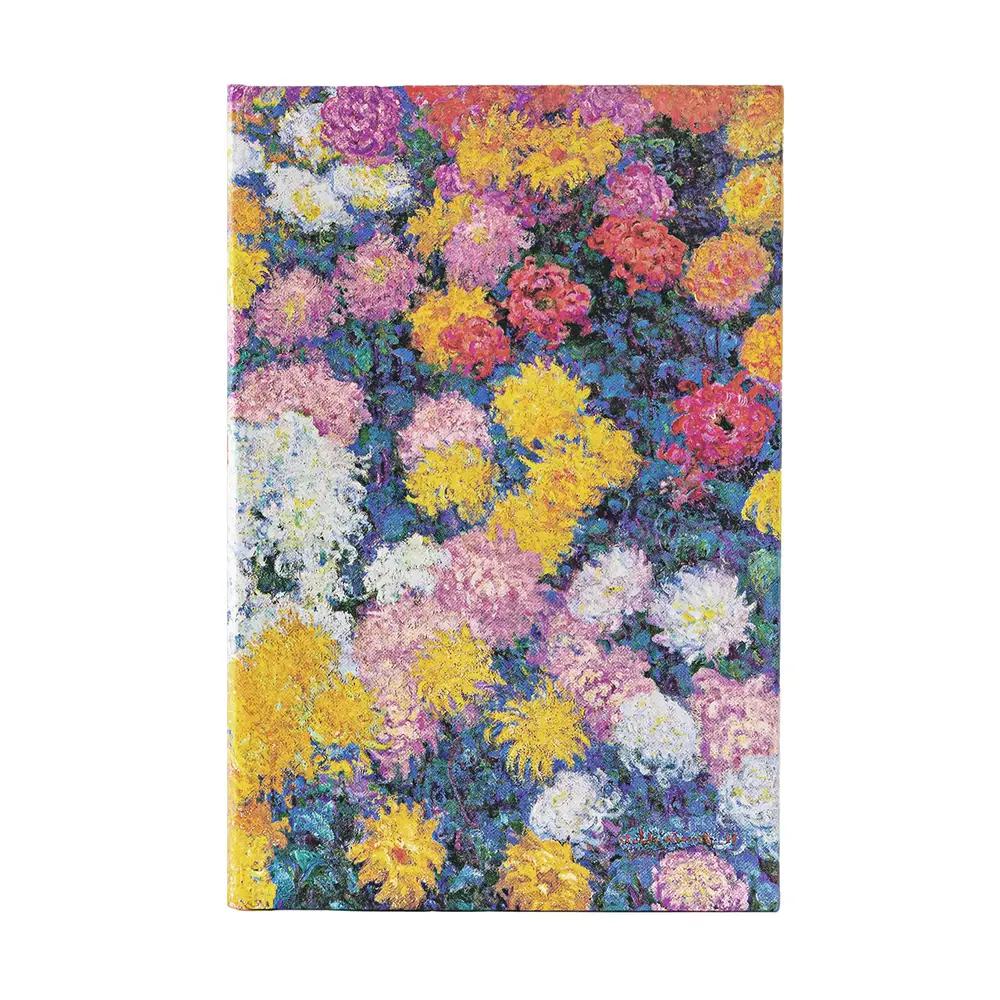 Journal, Art & School, 5"x7", Paperblanks, Midi, Hardcover, Lined, Monet's Chrysanthemums, 832326